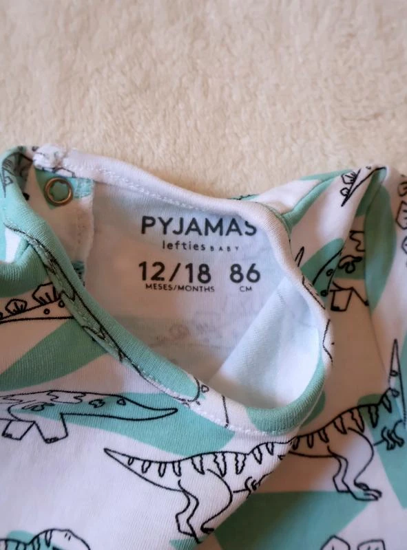 Set van 2 pyjama's/rompers met dinosaurusprint – photo 6